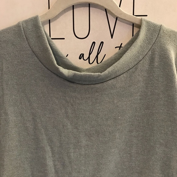 Sage Tie Back Cozy Sweater - Picture 5 of 5